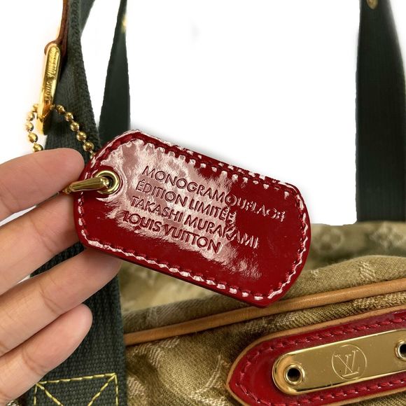 LOUIS VUITTON x Takashi Murakami Denim Monogram Jasmine Duffle LIMITED EDITION - Picture 11 of 12